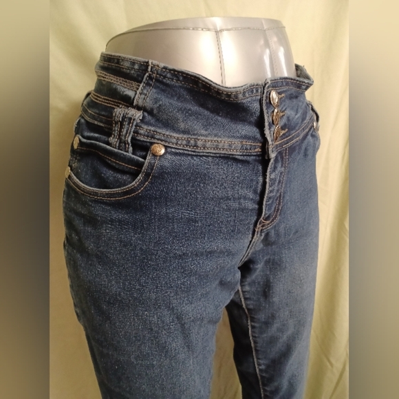 🍒 Bob Mid-rise Blue Skinny Jeans - Picture 5 of 10